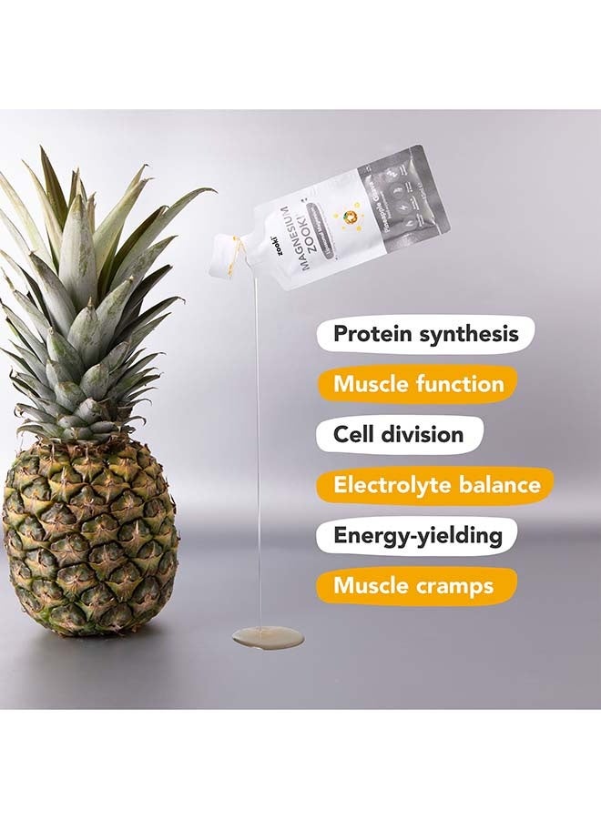 Zooki Liposomal Magnesium Bisglycinate 1500mg – Pineapple Flavor – High Absorption Liquid Sachets – Muscle, Sleep & Energy Support – 14 Sachets - Image 5